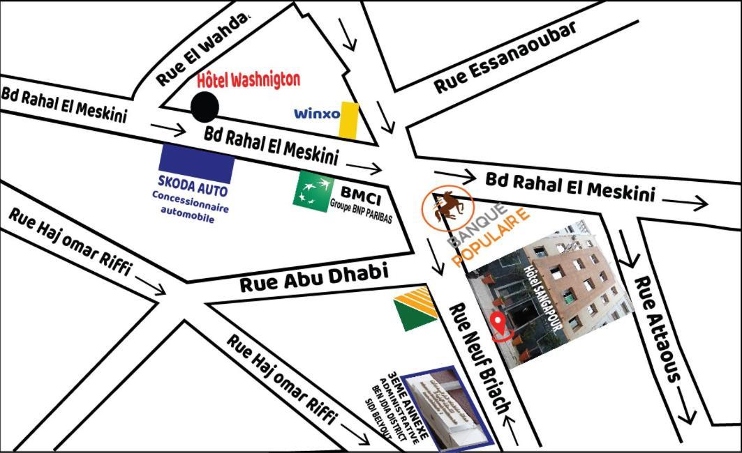 Hotel Singapour Maroc Casablanca Zewnętrze zdjęcie